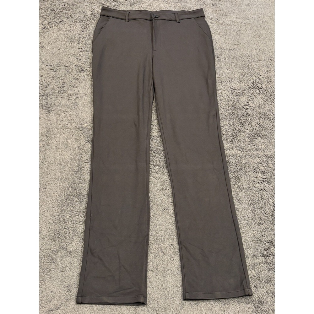 True Classic Pants Mens 33 Gray Chino Slim Stretch Rayon Blend Golf Office